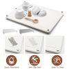 Stone Dish Drying Mats Home Dish Quick Drying Stone Pad Diatomaceous Earth Draining Mat With Anti-Slip Stainless Steel Feet