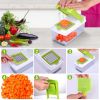Vegetable Slicer Quick Potato Tomato Fruit Cutter Set W/3 Blades Stainless Steel Food Chopper