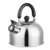 2.1Quarts Stainless Steel Whistling Tea Kettle Stovetop Induction Gas Teapot With Insulated Handle Camping Kitchen Office