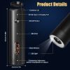 Electric Pepper Grinder Usb Rechargeable Pepper Mill Automatic Salt Grinder With 6 Adjustable Coarseness Led Light 110Ml/3.72Oz Container One Hand Ope