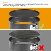 Non-Stick Springform Cake Pan Leakproof 9"10"11" Bakeware Pan W/ Removable Bottom 3Pcs/Set