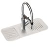 Faucet Splash Mat 14.56X5.51In Silicone Sink Drying Mat Water Drip Catching Tray Water Drainage Pad Sponge Soap Holder For Kitchen Bathroom Sink Fauce