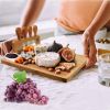 Bamboo Cheese Board Charcuterie Cheese Platter Board Serving Tray With Cutlery Set For Wedding Birthdays Christmas
