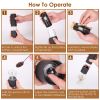 2Pcs Electric Salt And Pepper Grinder Battery Powered Salt Mill Sets With Adjustable Coarseness One Hand Easy Operation Visible Refilling Bottle