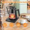 1200W Electric Gooseneck Kettle With Precise Temperature Control Up To 24H Timer Auto Off Protection Fast Heating Stainless Steel Water Boiler For Cof