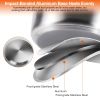 Stainless Steel Cookware Set Fast Even Heat Induction Pots Pans Set Dishwasher Safe With 2.7/3.7 Quart Stockpot 2 Quart Saucepan 9.17In Frying Pan