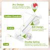 Drink Organizer For Fridge Spring Loaded Beverage Dispenser Width Adjustable Drink Holder With Automatic Pusher Glide 5 Rows Hold Up To 25 Cans Bottle