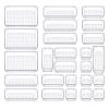 25Pcs Clear Plastic Drawer Organizers Set 4 Sizes Desk Drawer Dividers Trays Storage Bins For Vanity Cabinet Makeup Bathroom Office Kitchen Bedroom Je