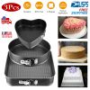 Non-Stick Springform Cake Pan Leakproof 9"10"11" Bakeware Pan W/ Removable Bottom 3Pcs/Set