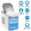 Electric Countertop Ice Maker With Ice Scoop Basket Self-Cleaning Max 33Lbs/24Hrs Ice Making Machine Bullet Ice Machine For Home Kitchen Office Party