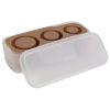 Ice Cube Tray Fit For 20Oz/30Oz/40Oz Stanley Cup Easy Release Silicone Hallow Cylinder Tumbler Ice Cube Mold With Lid And Bin For Iced Juice Whiskey C