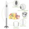 3-In-1 Immersion Hand Blender Multifunctional Stick Blender Mixer Grinder W/ Stirring Steel Blades 600Ml Mixing Beaker Milk Frother Egg-Whisk For Baby