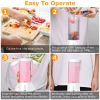 450Ml/15.2Oz Portable Fruit Blender With 6 Blades Rechargeable Juice Cup For Shakes Smoothies Juice Personal Mini Fruit Mixer For Outdoor Gym Office