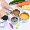 12Pcs Measuring Cups Spoons Set Stainless Steel Kitchen Measurement Tool For Cooking Baking Dry Spices Liquid Ingredients Easy To Read Markings