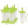 6Pcs Popsicle Molds Reusable Ice Cream Diy Ice Pop Maker Ice Bar Maker Plastic Popsicle Mold For Homemade Iced Snacks