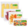 20Pcs Reusable Food Storage Bags 5 Sandwich Snack Gallon Quart Bag Leakproof Bpa Free Food Container Freezer Safe Lunch Bag