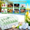 Ice Cube Tray With Lid And Bin Plastic Ice Trays Pop Ice Mold 2 Ice Cube Trays With Scoop Easy Release Stackable Dishwasher Safe Produce 56 Ice Cubes