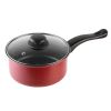 7Pcs Nonstick Cookware Set Nonstick Pots Pans Kitchenware Set With 2 Sauce Pans 1 Fry Pan 1 Casserole 3 Lids Indoor Outdoor Use