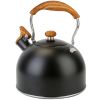 2.2Quarts Stainless Steel Tea Coffee Milk Kettle Stovetop Kettle Loud Whistling Teapot W/ Nylon Handle