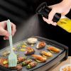 Olive Oil Sprayer 2Pcs 210Ml 7.1Oz Reusable Oil Dispenser Mister Refillable Glass Vinegar Bottle W/ Blaster Cleaning Brush For Cooking Bbq Roast Salad