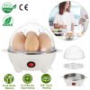 Electric Egg Cooker 7-Capacity Bpa-Free Hard-Boiled Egg Maker W/ Auto-Off Measuring Cup For Hard Boiled Steamed Vegetables Seafood Dumplings