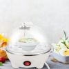Electric Egg Cooker 7-Capacity Bpa-Free Hard-Boiled Egg Maker W/ Auto-Off Measuring Cup For Hard Boiled Steamed Vegetables Seafood Dumplings