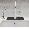 Silicone Faucet Mat Kitchen Sink Splash Guard Drain Mat Drying Pad Kitchen Mat Bathroom Drip Catcher