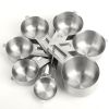 7Pcs Measuring Cups Stainless Steel Kitchen Measurement Tool For Cooking Baking Dry Spices Liquid Ingredients Easy To Read Markings