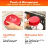3Pcs Reusable Foldbale Air Fryer Silicone Pot 464°F Heat Resistant Round Replacement Of Parchment Liners 3 Food Grade Baking Basket Pans For 4+Quart A
