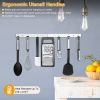 23Pcs Kitchen Utensil Set Stainless Steel Nylon Heat Resistant Cooking Utensil Tool Kit W/ Grater Scraper Tongs Whisk Can Bottle Opener Pizza Cutter V