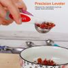 Dual Sided Magnetic Measuring Spoons With Leveler Stainless Steel Stackable Measuring Teaspoons Tablespoons For Dry Liquid Ingredients Set Of 8
