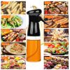 Olive Oil Sprayer 2Pcs 210Ml 7.1Oz Reusable Oil Dispenser Mister Refillable Glass Vinegar Bottle W/ Blaster Cleaning Brush For Cooking Bbq Roast Salad
