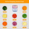 Mini Electric Garlic Chopper 8.45Oz Cordless Garlic Mincer Food Chopper Rechargeable Food Blender Chili Nut Onion Pepper Meat Ginger Baby Food