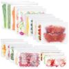 20Pcs Reusable Food Storage Bags 5 Sandwich Snack Gallon Quart Bag Leakproof Bpa Free Food Container Freezer Safe Lunch Bag