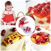 Cherry Pitter Remover Tool Cherry Stoner Seed Extractor Remover W/ 6 Cherry Grooves & Space-Saving Lock