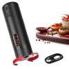 Electric Pepper Grinder Usb Rechargeable Pepper Mill Automatic Salt Grinder With 6 Adjustable Coarseness Led Light 110Ml/3.72Oz Container One Hand Ope