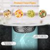 2Pcs 4.53In Kitchen Sink Strainer Stainless Steel Mesh Drain Basket Stopper 0.74 Wide Rim Food Catcher Sink Waste Plug