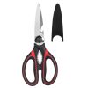 2Pcs Kitchen Scissors Stainless Steel Non Slip Sharp Shears Multi Purposes Walnut Cracker Bottle Opener Food Scissors For Chicken Poultry Scissors Mea