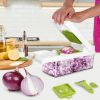 12 In 1 Vegetable Chopper With Container Kitchen Food Slicer Dicer Grater Peeler Egg Separator Hand Protector For Onion Salad Potato