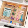 25Pcs Clear Plastic Drawer Organizers Set 4 Sizes Desk Drawer Dividers Trays Storage Bins For Vanity Cabinet Makeup Bathroom Office Kitchen Bedroom Je