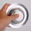 2Pcs 4.53In Kitchen Sink Strainer Stainless Steel Mesh Drain Basket Stopper 0.74 Wide Rim Food Catcher Sink Waste Plug