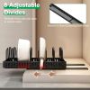 Pull Out Pots And Pans Organizer Under Cabinet With 8 Adjustable Dividers Rustproof Carbon Steel Sliding Pots Holder For Kitchen Cookware Bakeware Pot