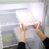 2Pcs Plastic Egg Holder Stackable Egg Storage Box Egg Rack For Refrigerator 24 Cavity Per Container