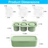Ice Cube Tray Fit For 20Oz/30Oz/40Oz Stanley Cup Easy Release Silicone Hallow Cylinder Tumbler Ice Cube Mold With Lid And Bin For Iced Juice Whiskey C