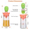 Oil Dispenser Bottle 2 In 1 Cooking Glass Olive Oil Dispenser Silicone Dropper With Silicone Brush Dropper Measuring Container For Kitchen Baking Bbq