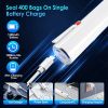 Cordless Handheld Vacuum Sealer Mini Food Vacuum Saver Rechargeable Food Vacuum Pump With 10 Reusable Sous Vide Bags