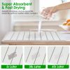 Foldable Stone Dish Drying Mats Home Dish Quick Drying Stone Pad Super Absorbent Diatomaceous Earth Draining Mat With Anti-Slip Net Sanding Pad For Di