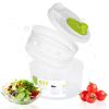 3L/0.8Gal Salad Spinner Fruit Vegetable Washer Lettuce Drainer Hand Cranking Vegetable Dryer With Lid For Home Kitchen Fruit Vegetable Washing