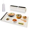 Electric Warming Tray Smart Food Warmer Roll Up Heating Pad With Adjustable Temperature Control 3 Auto Timer Settings For Buffet Party Gathering Resta
