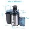1000W Centrifugal Juicer Juice Extractor With 2 Speeds 2.6In Wide Feed Chute 17Oz Juicer Cup 54Oz Pulp Collector Electric Juicer For Fruits Vegetables